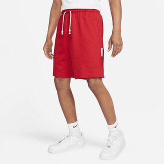 Men's Dri-FIT Standard Issue 8 French Terry Basketball Shorts in Red