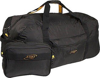 A. Saks A.SAKS Lightweight Foldable Duffel Bags Black