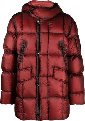 Lens-detail padded coat