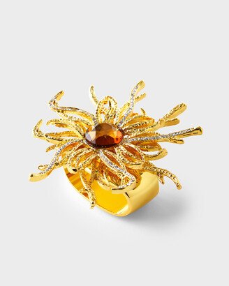 Nomi K Fire Spider Napkin Ring, Set of 4