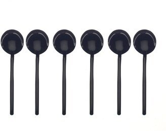 Due Oro Nero Espresso Spoons, Set of 6