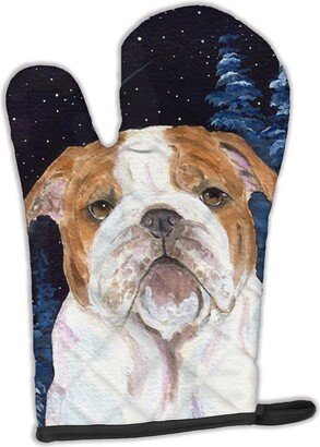 Starry Night English Bulldog Oven Mitt