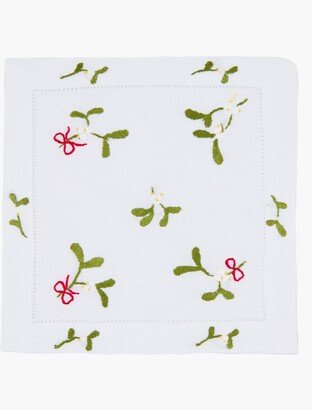 Tuckernuck Home Scattered Mistletoe Cocktail Napkins Set of 4