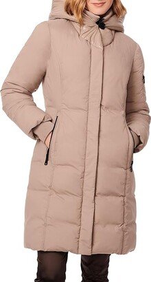 Bernardo Fashions Matte/Shine Combo Puffer (Mushroom) Women's Clothing