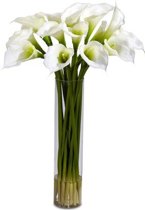 Calla Lily Flower Arrangement with Cylinder Vase