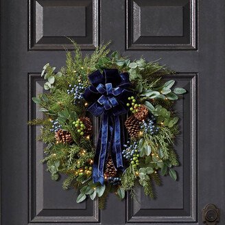 Indigo Berry Greenery Wreath