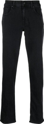 Mid-Rise Tapered-Leg Jeans