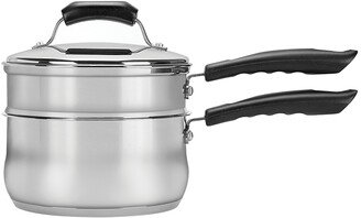 2qt Stainless Steel Covered Double Boiler Set