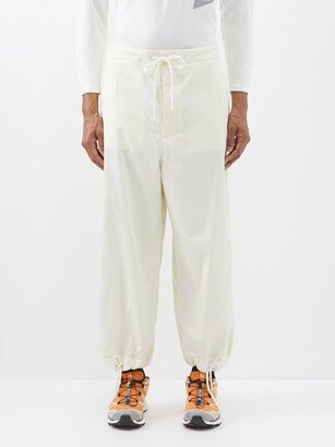 Drawstring-cuff Technical-canvas Track Pants