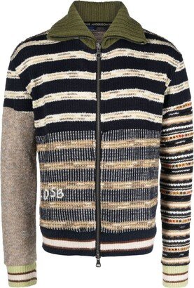 Blifden patterned intarsia-knit cardigan