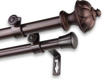 InStyleDesign Noah Adjustable Double Curtain Rod