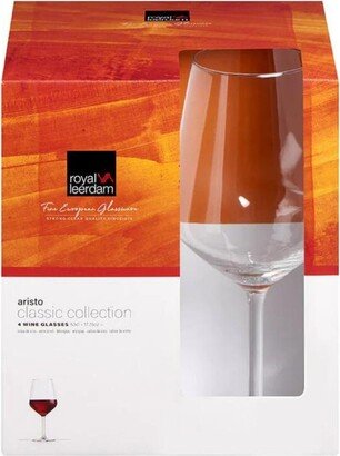 Pure Table Top Royal Leerdam Aristo Red Wine Glasses Set Of Four