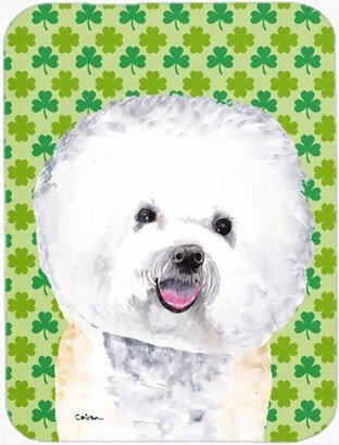 SC9282LCB Bichon Frise St. Patricks Day Shamrock Portrait Glass Cutting Board