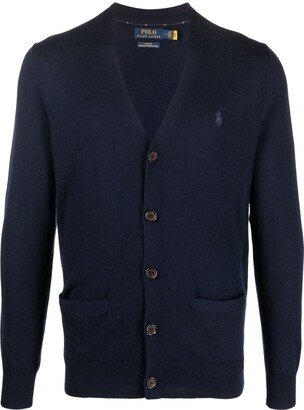 V-neck wool cardigan-AR