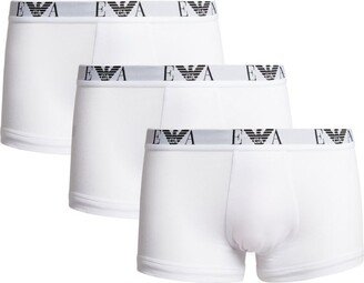 Stretch-Cotton Eagle Monogram Trunks (Pack Of 3)