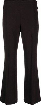 Cropped Flared Trousers-AA