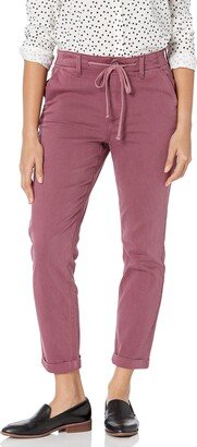 Women's Christy Draw String Tapered Pants high Rise in Vintage Raspberry