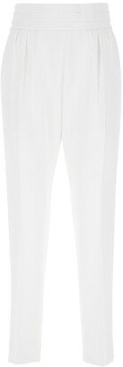 Waist-Detailed Tapered Trousers