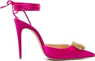 Tie-Fastening Stiletto Pumps