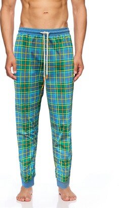 Men's Super Soft Drawstring Plaid Joggers with Pockets