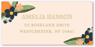 Address Labels: Sweet Nectarine Address Label, Grey, Address Label, Matte