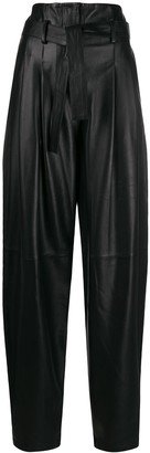 Loose-Fit High-Waisted Trousers