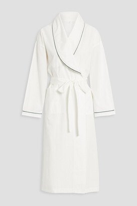 Hayden belted cotton robe