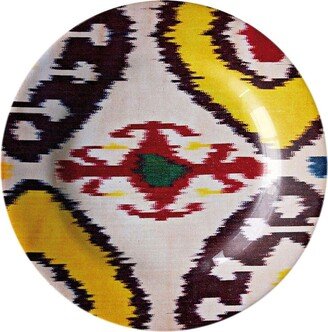 Ikat ceramic plate (19cm)-AC