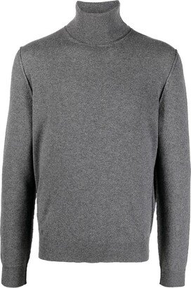 Roll-Neck Fine-Knit Jumper-AC