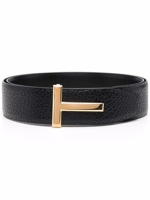 Logo-Lettering Leather Belt-AA