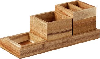 Rowan Acacia Desk Accessory Organizer