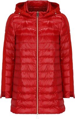 Hooded Zipped Down Jacket-AA