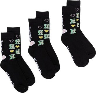 Three-Pack Knitted Socks