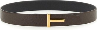 Logo Plaque Buckle Belt-AQ