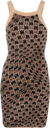 MA Swirl knitted minidress