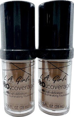 Pro Coverage Definition Long Wear Foundation Soft Honey 0.95 OZ 2 pack