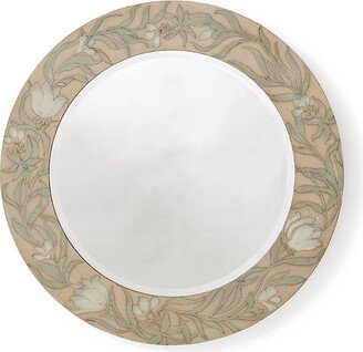 Morgan Inlay Round Wall Mirror