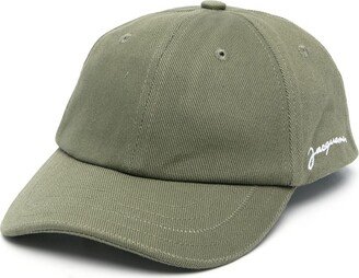 Casquette embroidered-logo cotton cap