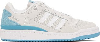 Off-White & Blue Forum Low Sneakers