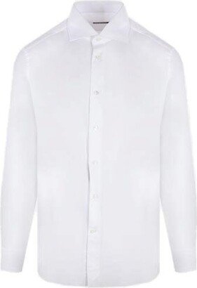 Collared Button-Up Shirt-AA