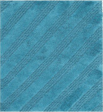 Unique Stripe Honeycomb Sculptured Bath Rug Is Made Soft Plush Cotton Is Super Soft The Touch 20 X 30 Aqua