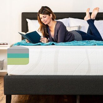 Best Choice Products 12in Queen Size 3-Layer Medium-Plush Bamboo Charcoal Gel & Green Tea Infused Memory Foam Mattress