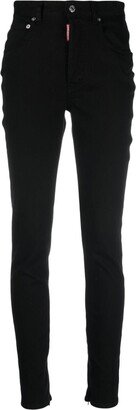 High-Waist Slim-Cut Jeans-AB