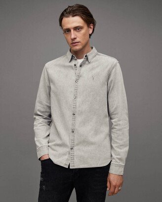 Gleason Press Stud Ramskull Denim Shirt