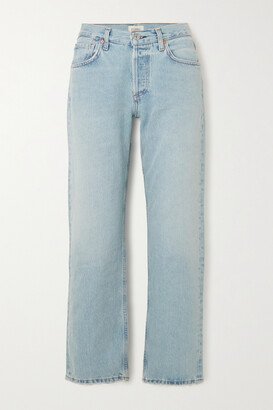 Net Sustain Neve Distressed Straight-leg Organic Jeans - Blue