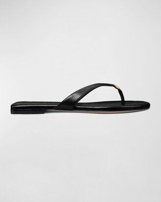 Classic Leather Medallion Flop Flops