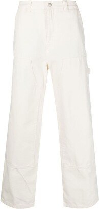 Logo-Patch Wide-Leg Jeans-AM