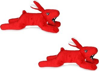 Mighty Jr Angry Animals Rabbit, 2-Pack Dog Toys