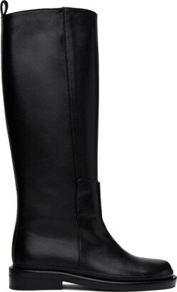 Black Pull-Loop Boots