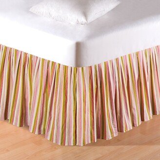 Celine Stripes King Bed Skirt Drop Length: 18 inches